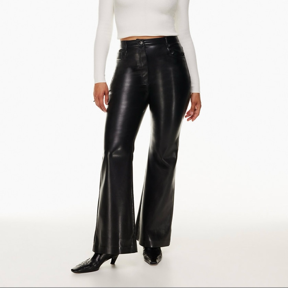 Aritzia Leather Pants Melina Flare
